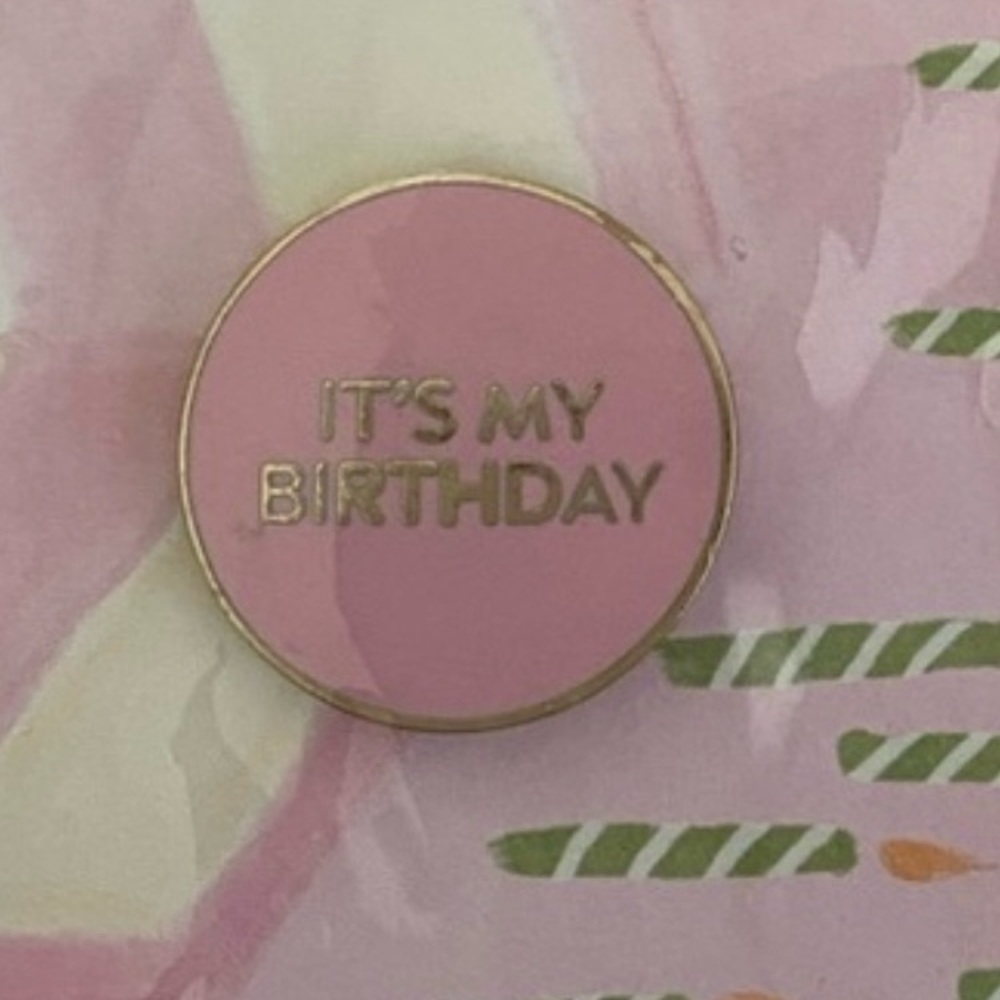 Kate Spade Pink Happy Birthday 🎈 pin
